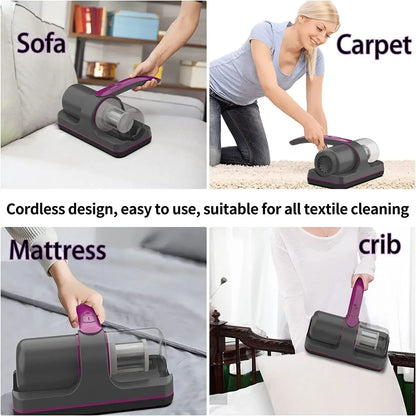 Wireless Mattress Vacuum Cleaner & UV-C Bed Dust Remover