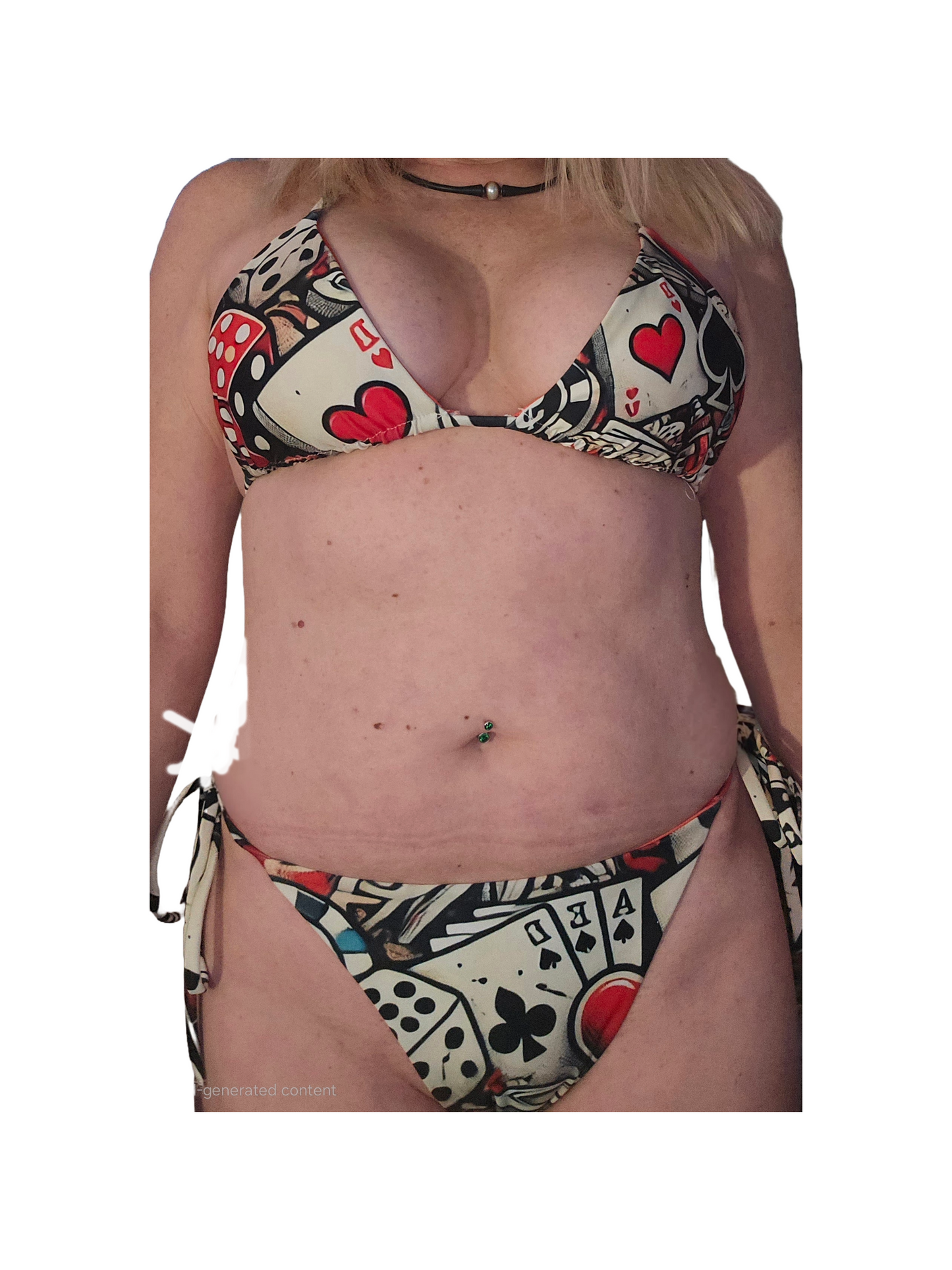 Hearts & Spades Recycled String Bikini