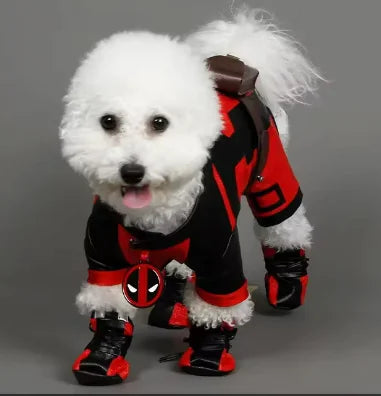 Pet Dog Deadpool Costume