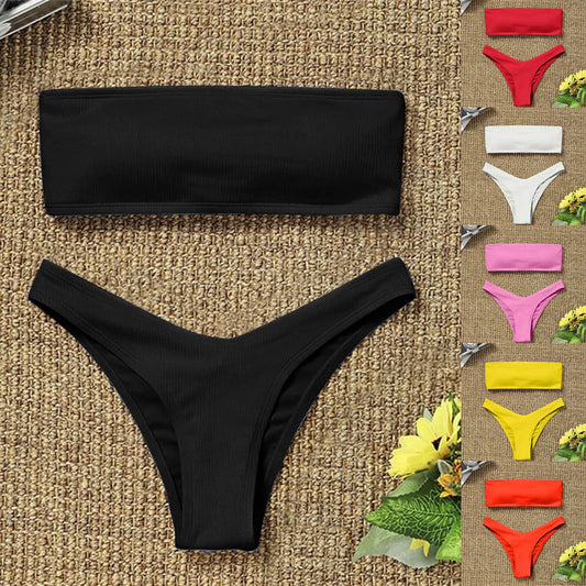 Sexy Strapless Bikini Swimsuit For Women