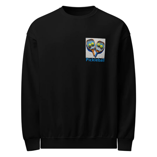 Pickleball Front image Unisex Crew Neck Sweatshirt