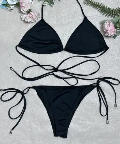 Tan-Line Free Transparent Bikini Set